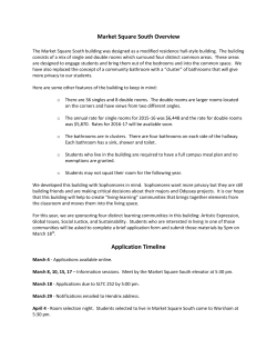Market Square South Overview Application Timeline