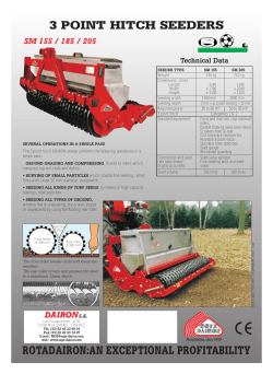 3 point hitch seeders rotadairon:an exceptional profitability