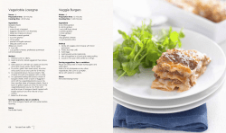 e Veggie Burgers Vegetable Lasagne Veggie B