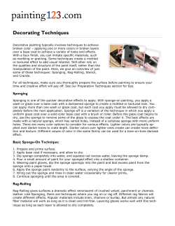 Decorating Techniques