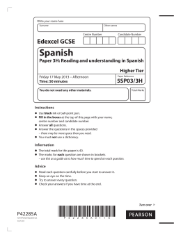 Spanish - Manchester Health Academy