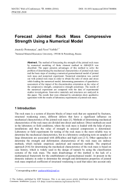 Forecast Jointed Rock Mass Compressive Strength Using a