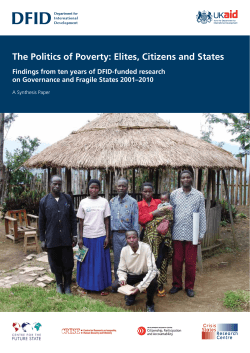 The politics of poverty: Elites, citizens, and states