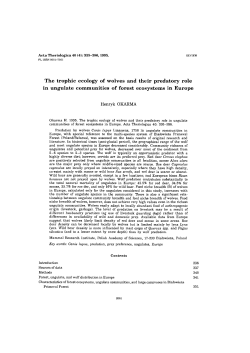 The trophic ecology of wolves and their predatory role in ungulate