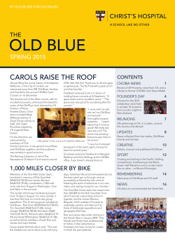 OLD BLUE - Christ`s Hospital