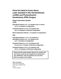FDA Laser Information - Doctors for Visual Freedom