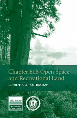 Chapter 61B Open Space and Recreational Land