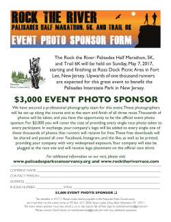 Become a Photo Sponsor - Rock the River: Palisades Half Marathon