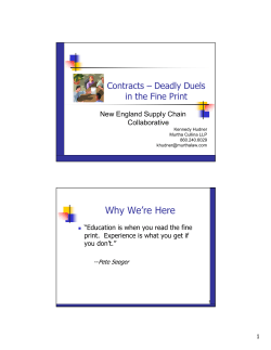 Deadly Duels in the Fine Print