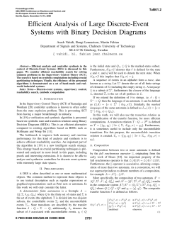 Efficient Analysis of Large Discrete