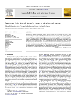 Scavenging H2S(g) from oil phases by means of - An