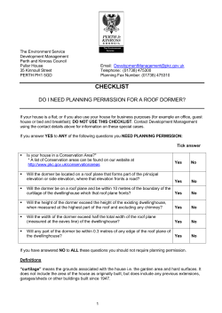 Dormers - Perth and Kinross Council