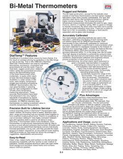 Bi-Metal Thermometers