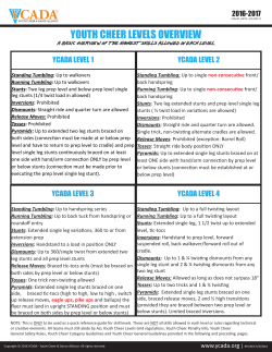 Cheer Rules and Scoring