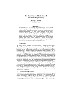 The Root Causes of Code Growth in Genetic