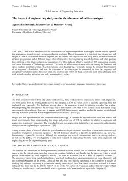 The impact of engineering study on the development of self