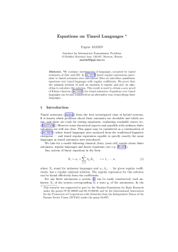 Equations on Timed Languages *