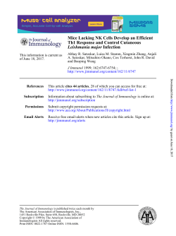 Mice Lacking NK Cells Develop an Efficient Th1 Response and