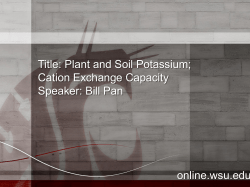 Soil Potassium