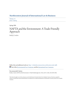 NAFTA and the Environment: A Trade