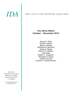 The Africa Watch October-December 2012