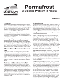 Permafrost - University of Alaska Fairbanks