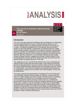 - Australian Strategic Policy Institute