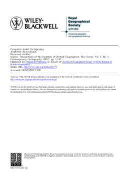 Computer-Aided Cartography