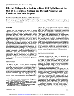 Effect of Collagenolytic Activity in Basal Cell