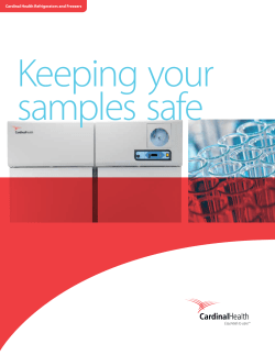 Cardinal Health Refrigerators and Freezers