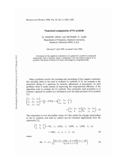 Numerical computation of 9-j symbols