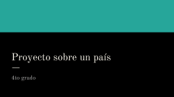 Proyecto sobre un pa&iacute;s