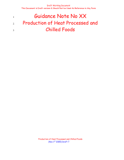 Draft Guidance doc - The Food Safety Authority of Ireland