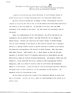 The Church in Worth Vietnam and Revolutionary