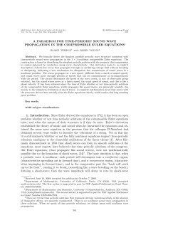 A paradigm for time-periodic sound wave propagation in