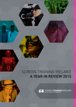 SCREEN TRAINING IRELAND A YEAR IN REVIEW 2015
