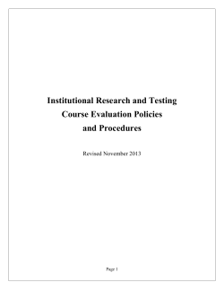 course evaluation policies