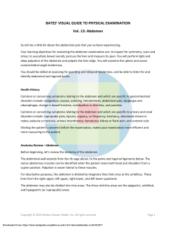 Abdomen - Bates` Visual Guide