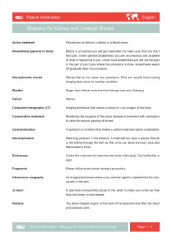 - EAU Patient Information