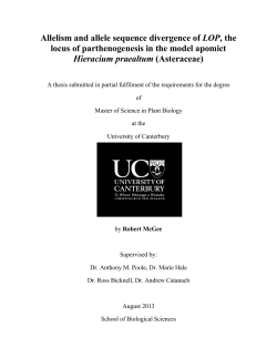 Allelism and allele sequence divergence of LOP, the locus of