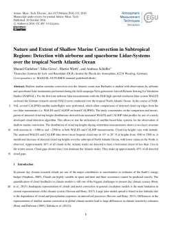 Nature and Extent of Shallow Marine Convection in