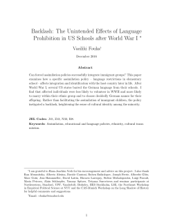 Backlash: The Unintended Effects of Language Prohibition in US