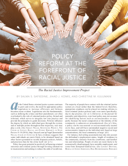 policy reform at the forefront of racial justice