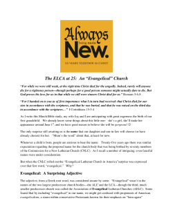 2013-03-evangelical - Northwestern Minnesota Synod