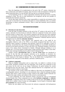 14 CHEMISTRY IN THE 21ST CENTURY