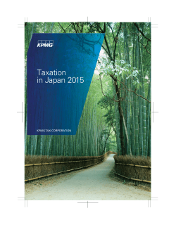 2015 Taxation in Japan