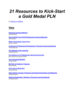 21 Resources to Kick-Start a Gold Medal PLN