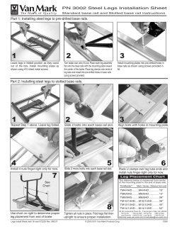 Steel Leg Installation Sheet