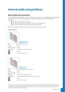 Internal walls And Partitions