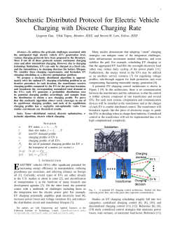 Stochastic Distributed Protocol for Electric Vehicle Charging with